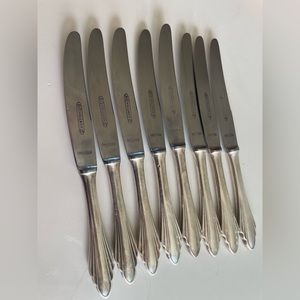 WELLNER  vintage silver plated knifes set of 8